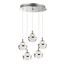 Polished Chrome 5-Light LED Globe Pendant