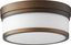 Celeste 12" Oiled Bronze Glass Drum Flush Mount