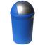 Blue 4 Gallon Oval Touchless Plastic Trash Can