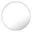 42-Inch Round Silver Metal Frame Mirror