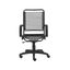 Industrial Black High-Back Bungee Swivel Office Chair with Metal Base