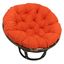 Tangerine Dream 44" Microsuede Tufted Papasan Chair Cushion