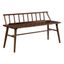 Walnut Solid Wood Spindle-Back Bedroom Bench