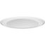 Satin White 5" Aluminum LED Recessed Ceiling Light Trim