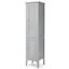 Gray Tall Lockable MDF 5-Tier Freestanding Cabinet