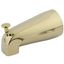 Elegant Polished Brass 5" Wall-Mount Tub Spout with Diverter