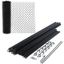 5 x 50 ft. Black PVC Coated Galvanized Steel Chain Link Fence Kit