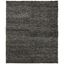 5 x 8 ft. Gray and Black Wool Handwoven Stain Resistant Area Rug