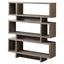 Taupe 10-Tier Particle Board Floating Bookcase