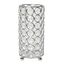 Elipse 6.75" Chrome Base Crystal Decorative Vase & Candle Holder