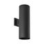 Elegant Dimmable Bronze-Black Cylinder Wall Light