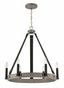 Rawson Ridge 6-Light Aged Silverwood & Coal Nickel Chandelier