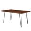 Ardor 60" Black Walnut Acacia Wood Dining Table with Hairpin Legs