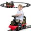 6V Black Electric Ride-On Train with Track and Storage