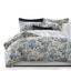 Twin Blue and Ivory Cotton Toile Duvet Cover Set