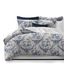 Mason Navy and Ivory Cotton Full Duvet Cover Set