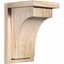 Douglas Fir Smooth 12" Rustic Corbel with Backplate