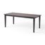 Farmhouse Flair 76" Contemporary Black Square Dining Table for Eight