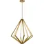 Champagne Gold 8-Light LED Crystal Chandelier with Etched Acrylic Shade