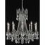 Rosalia 10-Light Pewter Chandelier with Royal Cut Clear Crystals