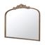 Luxurious Gold-Framed Rectangular Wood Dresser Mirror 40"x31"