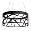 Boon Edge-Lit Black Drum LED Pendant - Indoor/Outdoor 20"