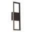 Cole Modern Rectangular Black LED Wall Sconce