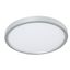 Satin Nickel Edge 8" Round LED Flush Mount for Indoor/Outdoor