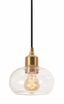 Laney 7'' Vintage Gold Glass Globe Pendant Light