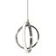 Satin Nickel 9" LED Double Ring Pendant Light