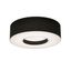 Montclair Black Acrylic Drum Flush Mount Light