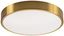 12" Satin Brass and White LED Semi-Flushmount Ceiling Light