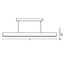 Black Aluminum 46" Modern Linear LED Pendant Light