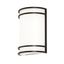 Ventura Bronze LED Wall Sconce with Acrylic Shade