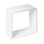 White Matte Resin Modern Bathroom Shower Stool