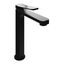 Matte Black and Brushed Nickel Single Handle Bathroom Faucet