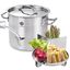 20 Quart Stainless Steel Steamer Pot with Basket Insert