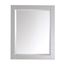 Contemporary Chilled Gray 24"x30" Poplar Wood Mirror Cabinet