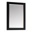 Mason Rectangular 32"x24" Black and Gold Modern Wall Mirror