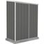 Woodland Gray 5x3 ft Galvanized Steel Sliding Door Storage Shed