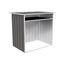 Woodland Gray Metal Firewood Storage Shed with Shelving