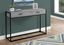 Modern Industrial Gray and Black Metal Rectangular Console Table with Storage