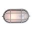 Nauticus Satin Aluminum and Frosted Glass Outdoor Wall Sconce