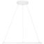 Matte Black and White Contemporary LED Drum Pendant Light