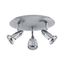 Brushed Steel 10" LED Cluster Spotlight Flush Mount