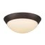 Satin Nickel 18W LED Flush Mount for Indoor/Outdoor Use