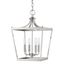 Kennedy 20" Satin Nickel Open Cage Pendant Light