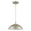 Layla Washed Gold Dome Pendant Light, 12" Width