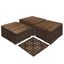 Royal Mahogany Pine Interlocking 12-Inch Deck Tiles, 27 Tiles