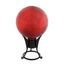 Red Crackle Hand-Blown Glass 10-Inch Gazing Globe